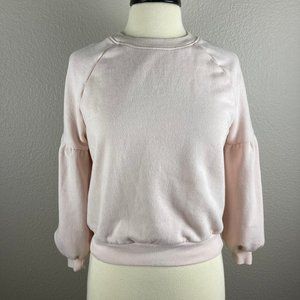 Aerie Light Pink Balloon Sleeves Sweater -XXS